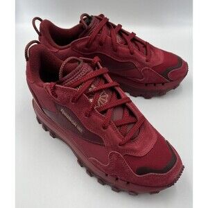 Reebok Cardi B Classic Leather H00683 Triathlon Red Women 7.5 Chunky Sneaker